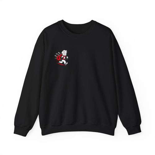 Retro Skate Lady Graphic Sweatshirt — Vintage Skateboard Girl Crewneck