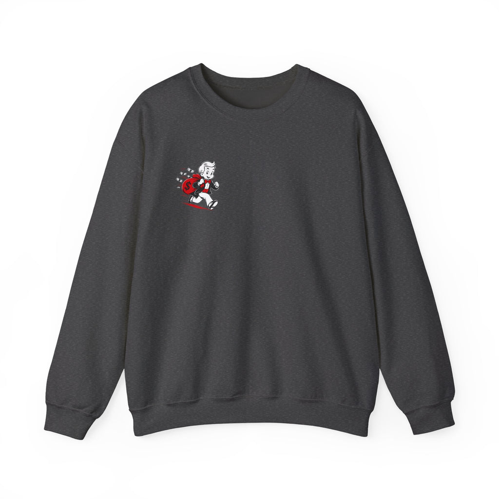 Retro Skate Lady Graphic Sweatshirt — Vintage Skateboard Girl Crewneck