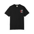 Legacy tee solid black with red and white colorway