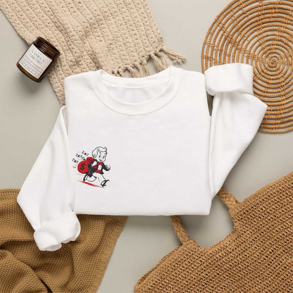 Retro Skate Lady Graphic Sweatshirt — Vintage Skateboard Girl Crewneck