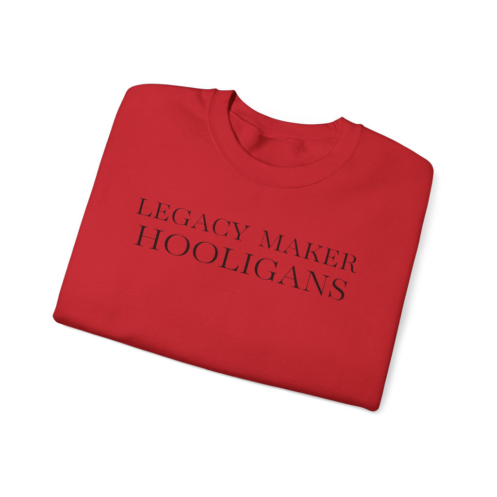 Monogram Script Crewneck Sweatshirt — 'LMH' Elegant Minimalist Pullover
