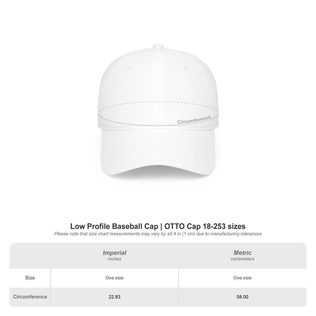 Low Profile Baseball Cap — "Legacy Maker Hooligans" Red Graffiti Hat