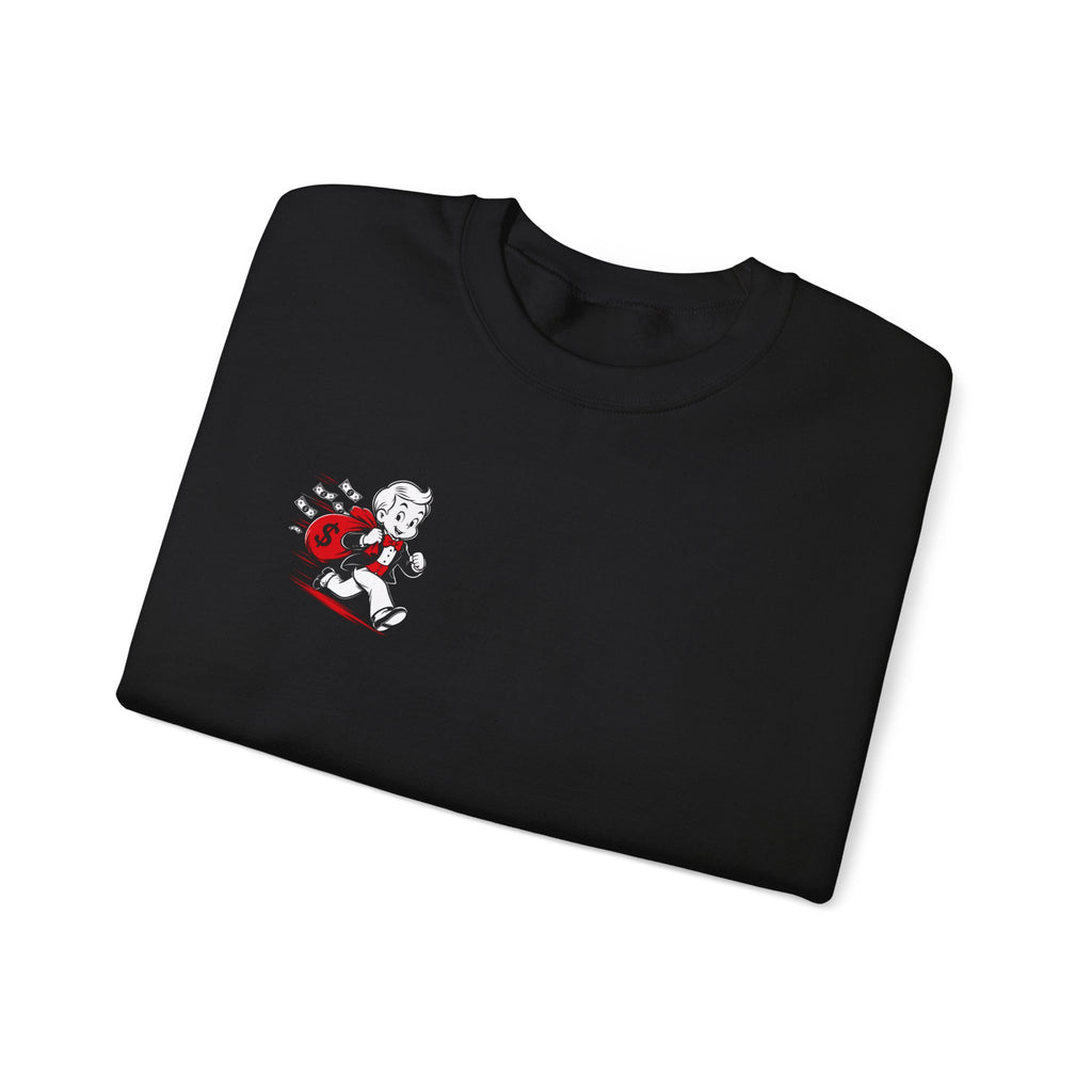 Retro Skate Lady Graphic Sweatshirt — Vintage Skateboard Girl Crewneck