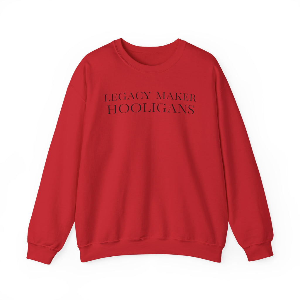 Monogram Script Crewneck Sweatshirt — 'LMH' Elegant Minimalist Pullover