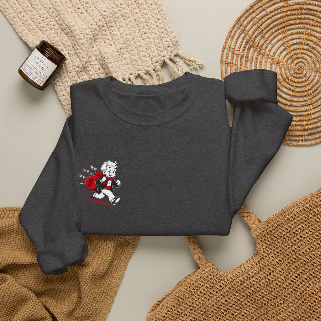 Retro Skate Lady Graphic Sweatshirt — Vintage Skateboard Girl Crewneck